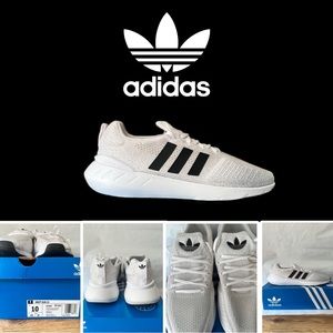 Adidas Swift Run 22 Wht/Blk/Grey Mens Trainers
